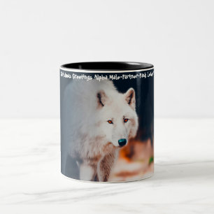 Christmas Greetings  'My Partner' , 'Alpha Male', Two-Tone Coffee Mug