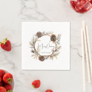 Christmas Greetings Napkin