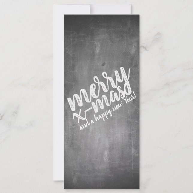 Christmas Greetings on the Chalk Board (Front)