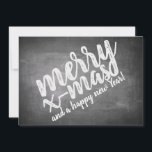 Christmas Greetings on the Chalk Board<br><div class="desc">Christmas Greetings in Chalkboard Look
The greetings card on slate is adorned with a typographic design in a chalkboard look. The text on the front is available in German,  English and Spanish. The second text can be adapted to individual requirements.</div>