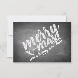 Christmas Greetings on the Chalk Board