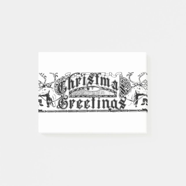 Christmas Greetings Post-it Notes (Front)