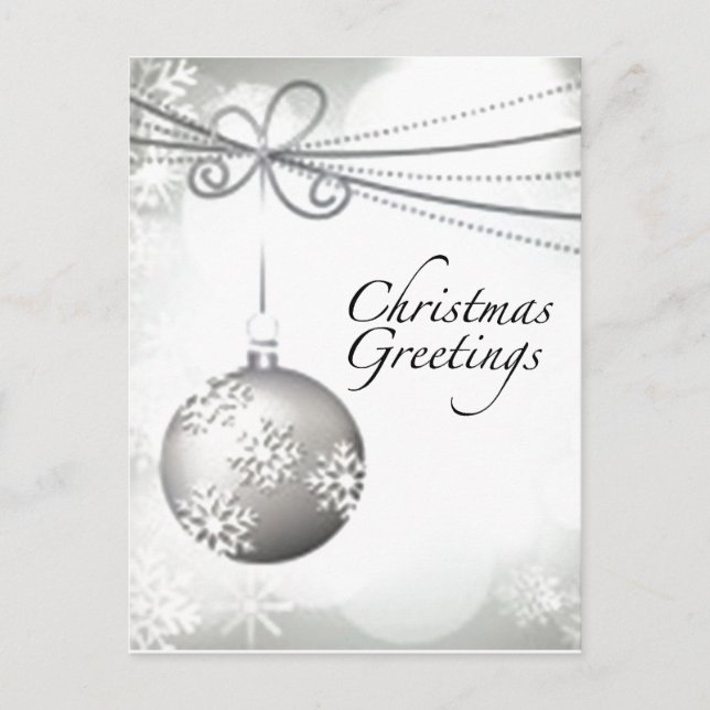 Christmas Greetings Postcard (Front)