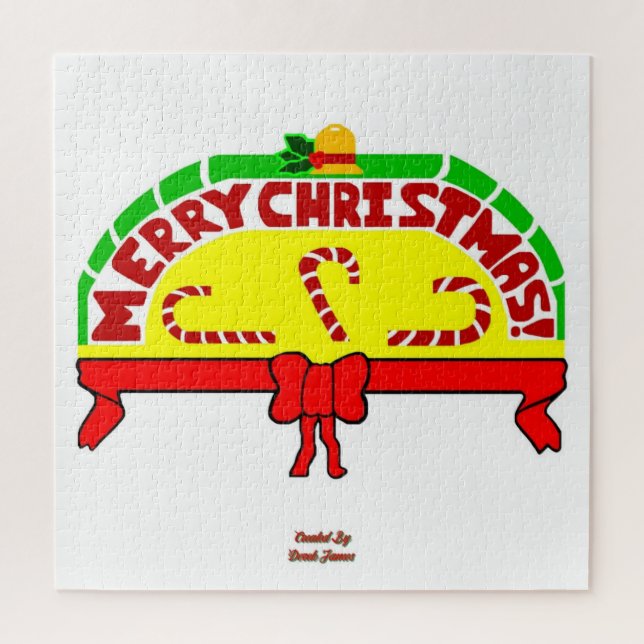 Christmas Greetings Puzzle 20" x 20" (Vertical)