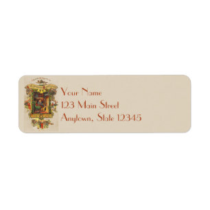 Christmas Greetings Return Address Labels