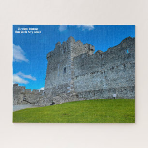 Christmas Greetings  Ross Castle Kerry Ireland Jig Jigsaw Puzzle