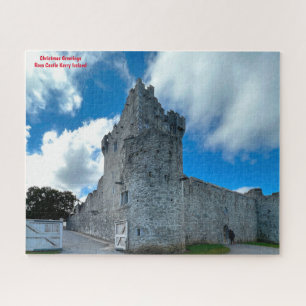 Christmas Greetings Ross Castle Kerry Ireland Jig Jigsaw Puzzle