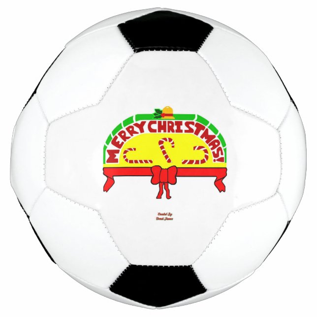 Christmas Greetings Soccer Ball (Front)