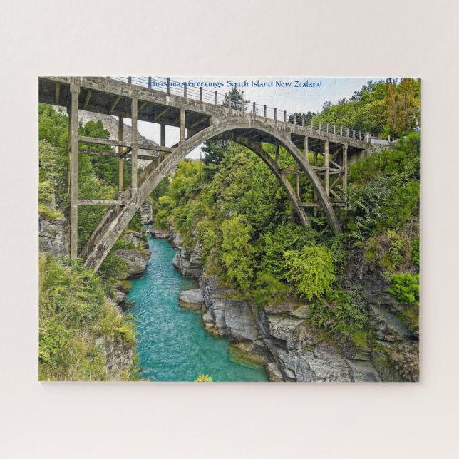Christmas Greetings South Island New Zealand Jigsaw Puzzle (Horizontal)