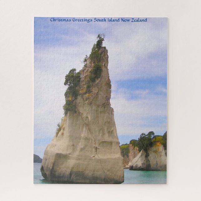 Christmas Greetings South Island New Zealand Jigsaw Puzzle (Vertical)