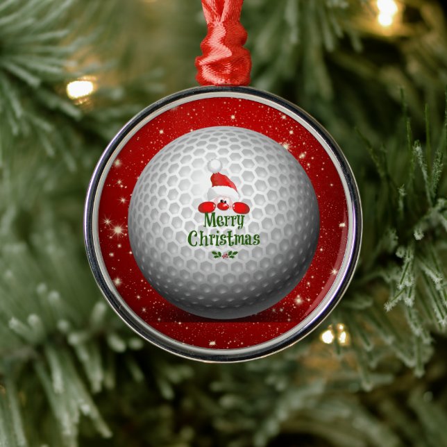 Christmas Greetings to Golfer Metal Tree Decoration (Tree)
