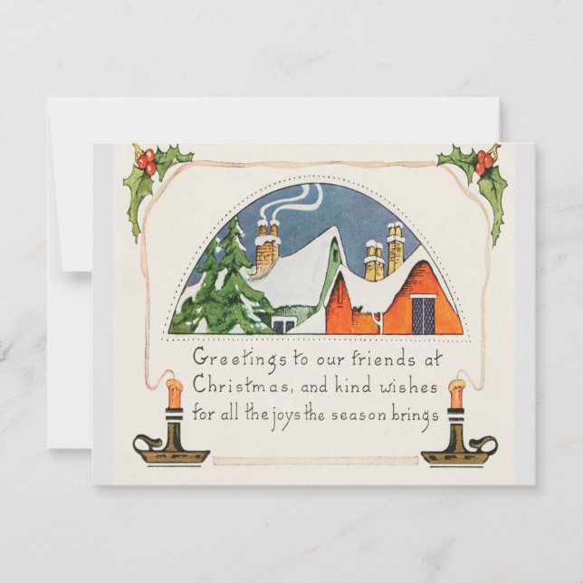 Christmas Greetings to our Friends Card (Front)