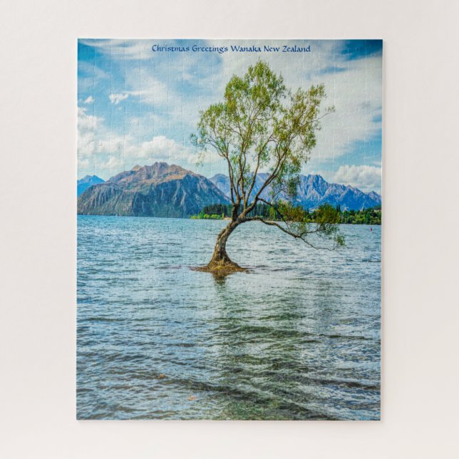 Christmas Greetings Wanaka New Zealand Jigsaw Puzzle (Vertical)