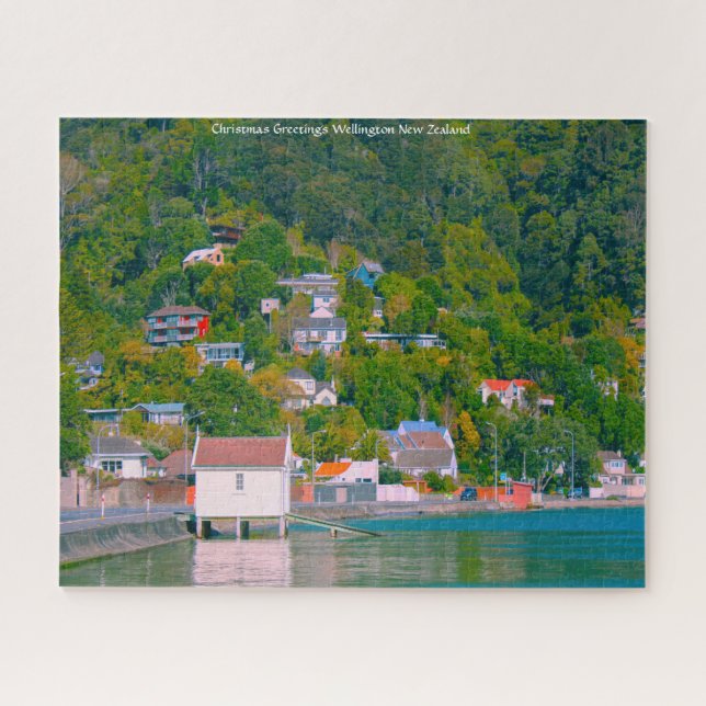 Christmas Greetings Wellington New Zealand Jigsaw Puzzle (Horizontal)