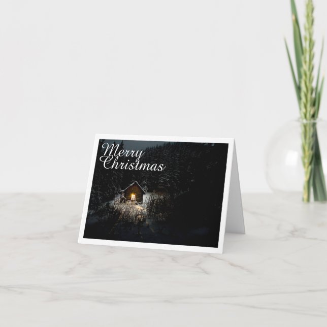 Christmas Greetings with Witch House Card (Front)