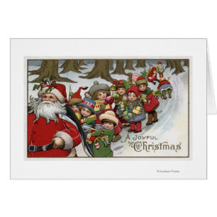 Christmas GreetingSanta and Helpers