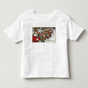Christmas GreetingSanta and Helpers Toddler T-Shirt