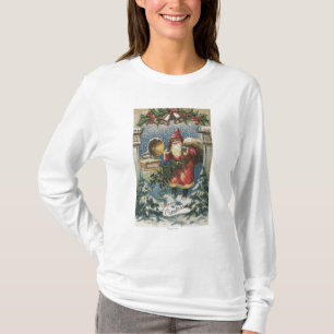Christmas GreetingSanta and Record Player T-Shirt