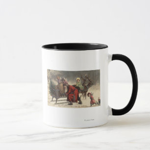Christmas GreetingSanta and Sleigh Mug