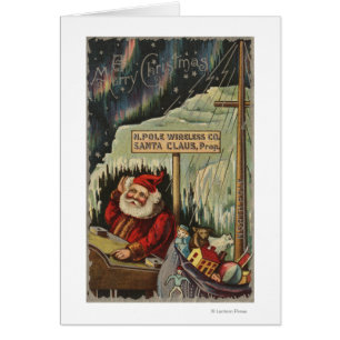 Christmas GreetingSanta at North Pole