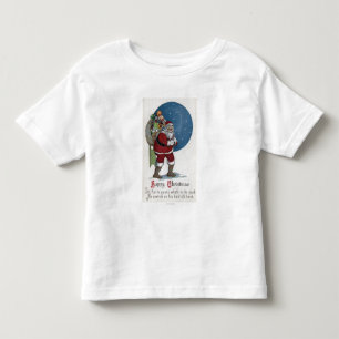 Christmas GreetingSanta Carrying Gifts Toddler T-Shirt