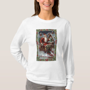 Christmas GreetingSanta on Sleigh T-Shirt