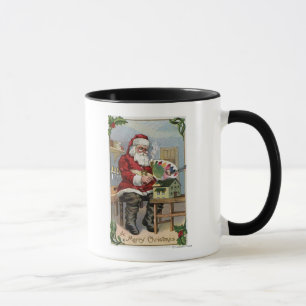 Christmas GreetingSanta Painting Mug