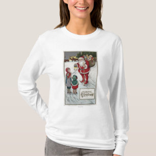 Christmas GreetingSanta Talking to Kids T-Shirt