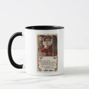 Christmas GreetingSanta with Hand on Beard Mug