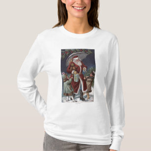 Christmas GreetingSanta with Umbrella T-Shirt