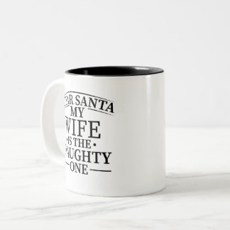 christmas, grinchmas, sweatshirt, naughty one,  Two-Tone coffee mug
