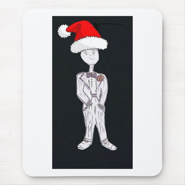 Christmas Groom Mouse Mat (Front)
