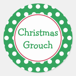 Christmas Grouch Stickers