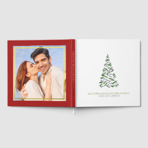 Christmas Guest Book Watercolor Tree