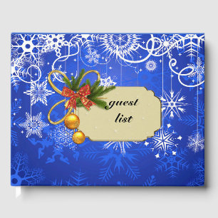christmas guest list guest book