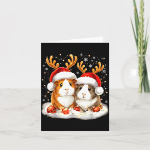 Christmas Guinea G Reindeer Xmas Card