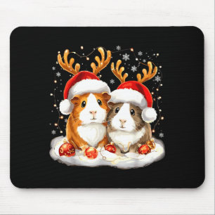 Christmas Guinea G Reindeer Xmas  Mouse Mat