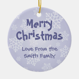 Christmas Guinea Pig (add your own message) Ceramic Tree Decoration