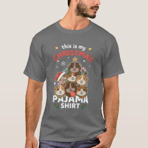 Christmas Guinea Pig Christmas Pyjamas family T-Shirt