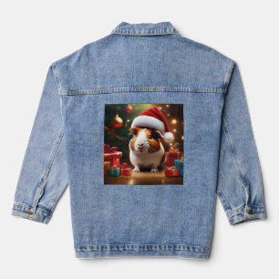 Christmas Guinea Pig, Denim Jacket