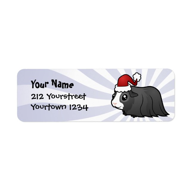 Christmas Guinea Pig (long hair) (Front)
