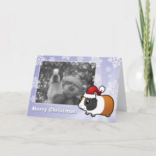 Christmas Guinea Pig (smooth hair) Holiday Card