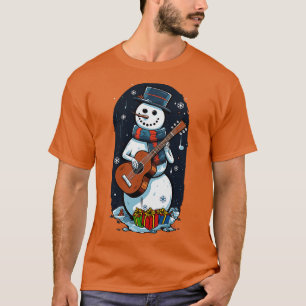 Christmas Guitar Gift Santa Claus Guitarist Funny T-Shirt