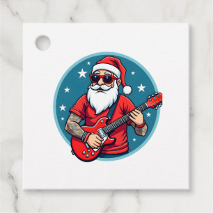 Christmas guitarist  Rockmusic Christmas (1) Favour Tags