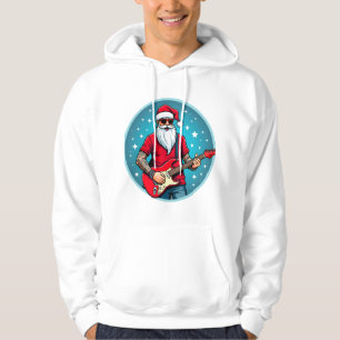 Christmas guitarist Rockmusic Christmas (2) Hoodie