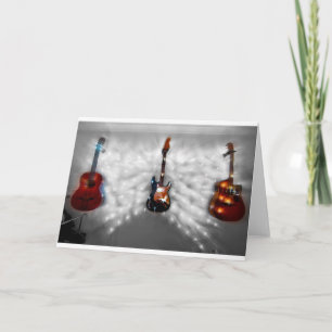 Christmas Guitars Holiday Card