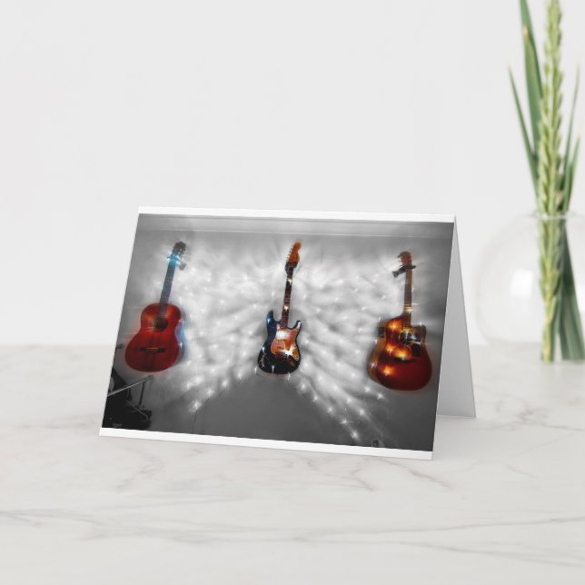 Christmas Guitars Holiday Card (Front)