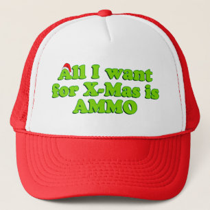 Christmas Gun Ammo Hat