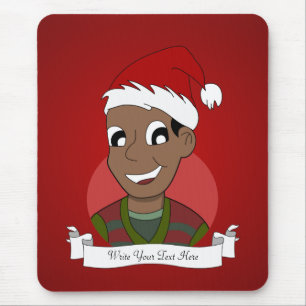 Christmas guy cartoon mouse mat