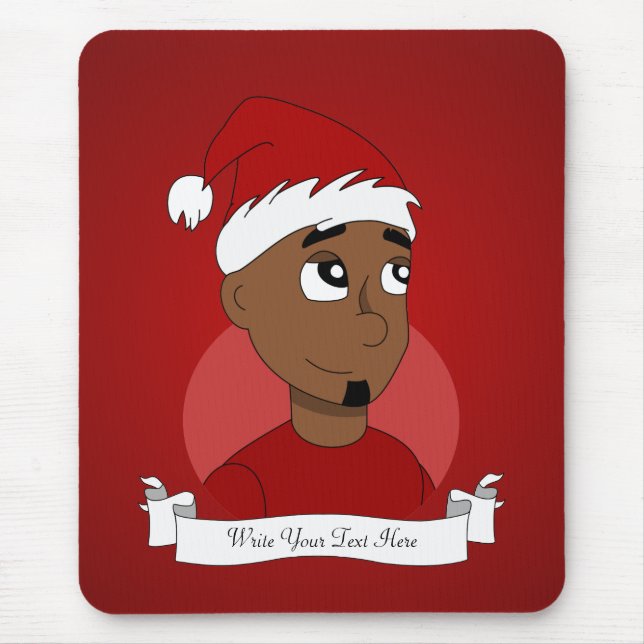 Christmas guy cartoon mouse mat (Front)